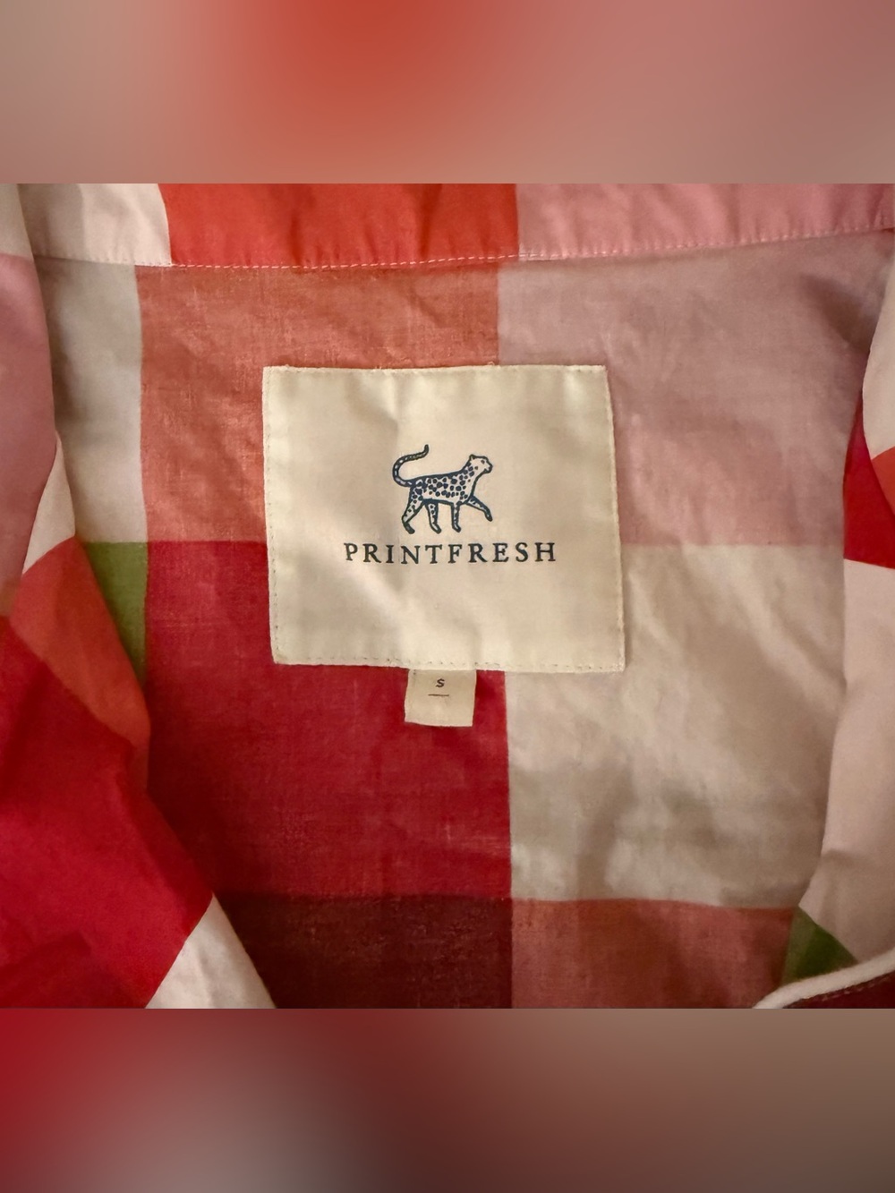 PrintFresh Pink Green Red Buffalo Plaid Pajamas Loungewear Set Top Pants Small - Picture 3 of 11